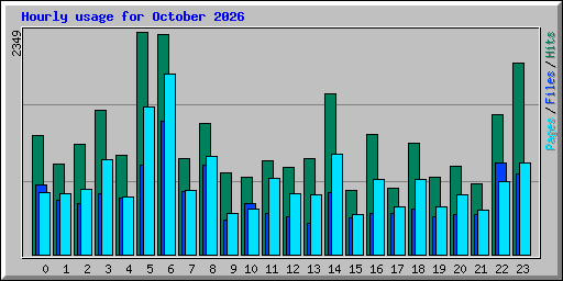 Hourly usage for October 2026